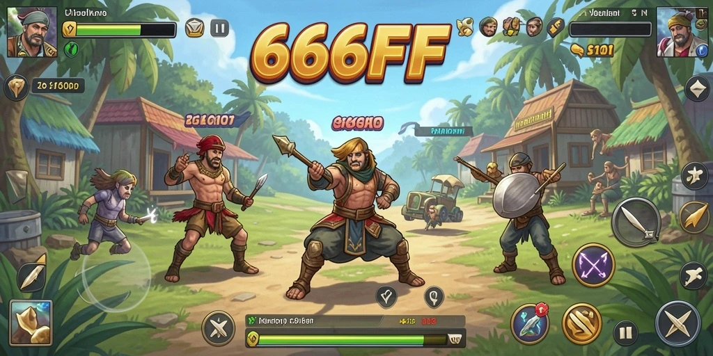 Tampilan gameplay seru dari 666FF yang mengasyikkan.
