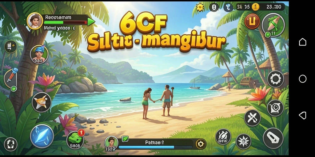 Screenshot 6CF menampilkan gameplay menarik yang penuh warna.