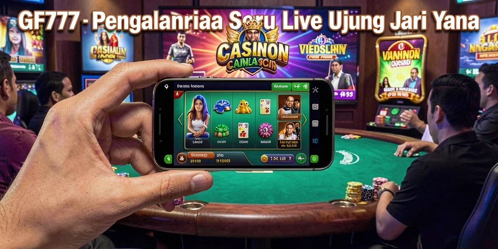 Tampilan aksi Live Casino yang mendebarkan di GF777.