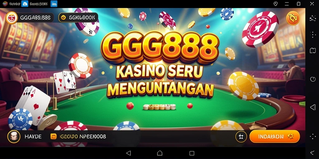 Tampilan gameplay seru GGG888, penuh dengan aksi Kasino.