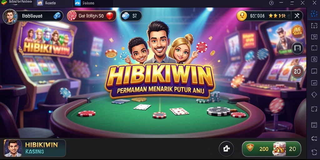 Tampilan gameplay HIBIKIWIN yang mendebarkan dengan grafis menakjubkan.