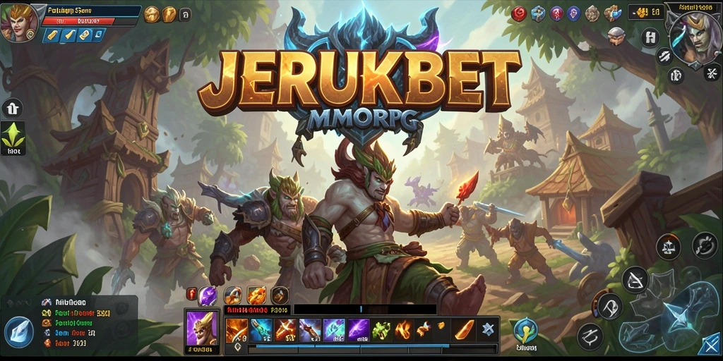 Tampilan gameplay seru dalam JERUKBET yang memukau.