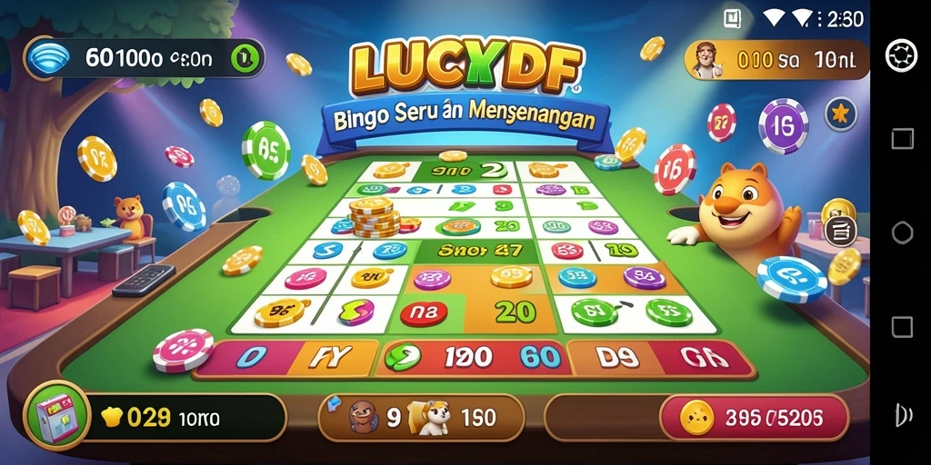 Gameplay Bingo yang seru dan interaktif di LUCKYDF.