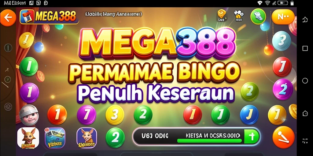 Tampilan gameplay menarik dari MEGA388 saat bermain Bingo.