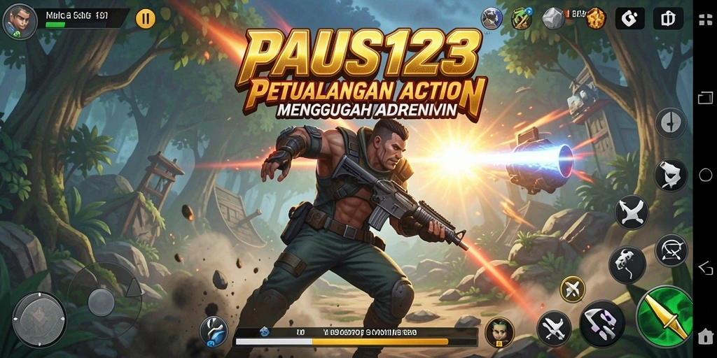 Tampilan gameplay seru dan mendebarkan dari PAUS123 yang penuh aksi.
