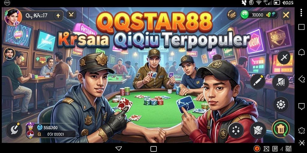 Screenshot gameplay QiuQiu QQSTAR88 yang menegangkan dan seru.