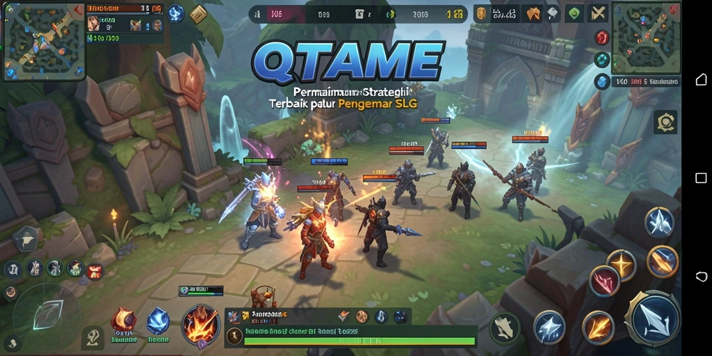 Screenshot QTGAME menampilkan aksi strategi mendebarkan.