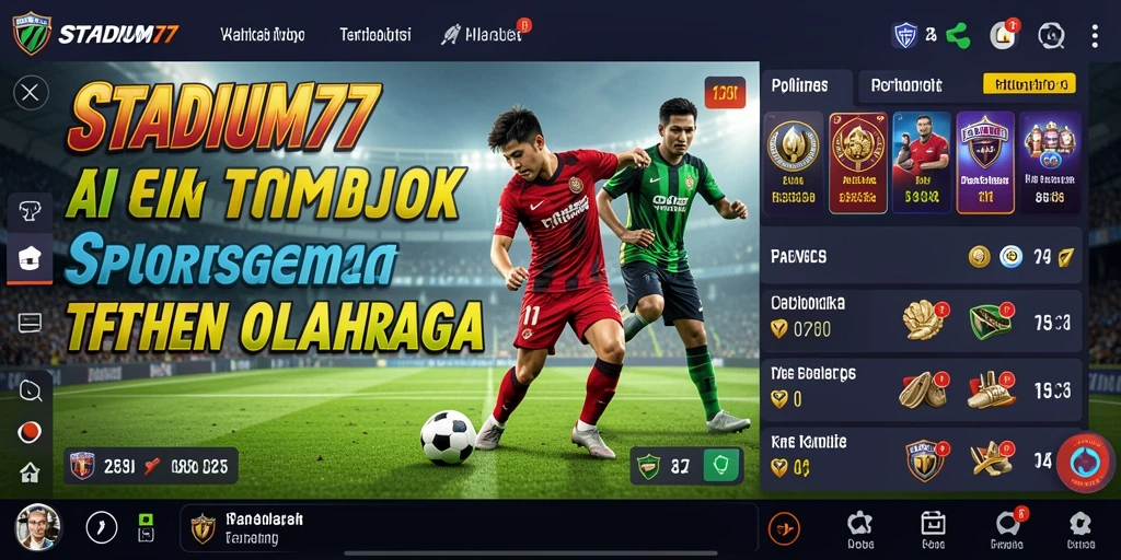 Tampilan gameplay STADIUM77 dengan taruhan olahraga yang menarik.