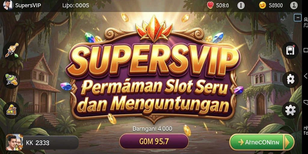 Screenshot gameplay SUPERSVIP yang menampilkan keseruan putaran Slot.