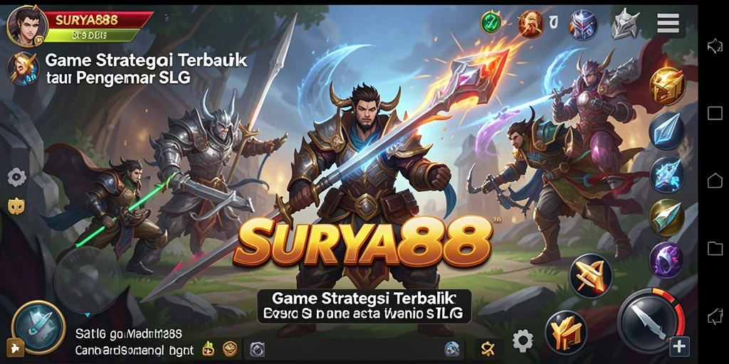 Tampilan gameplay menarik dari SURYA88 yang menampilkan aksi SLG.