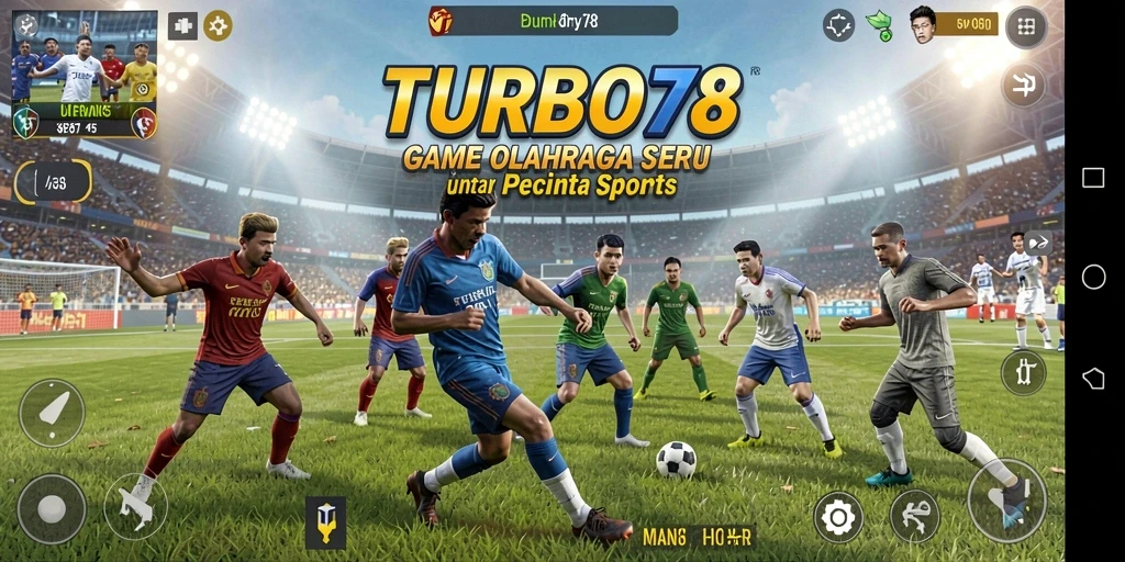 Screenshot gameplay TURBO78 dengan aksi seru olahraga.