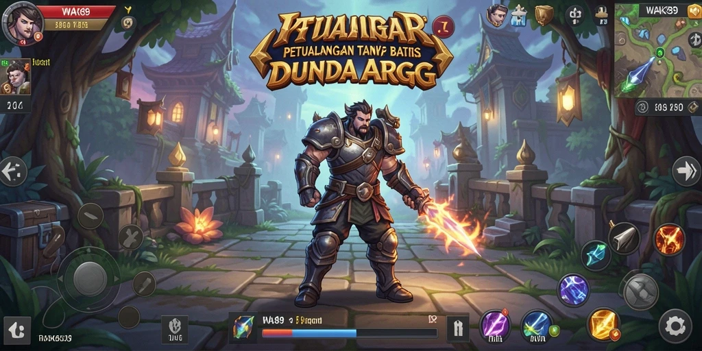 Tangkapan layar dari aksi seru dalam gameplay ARPG WAK89.